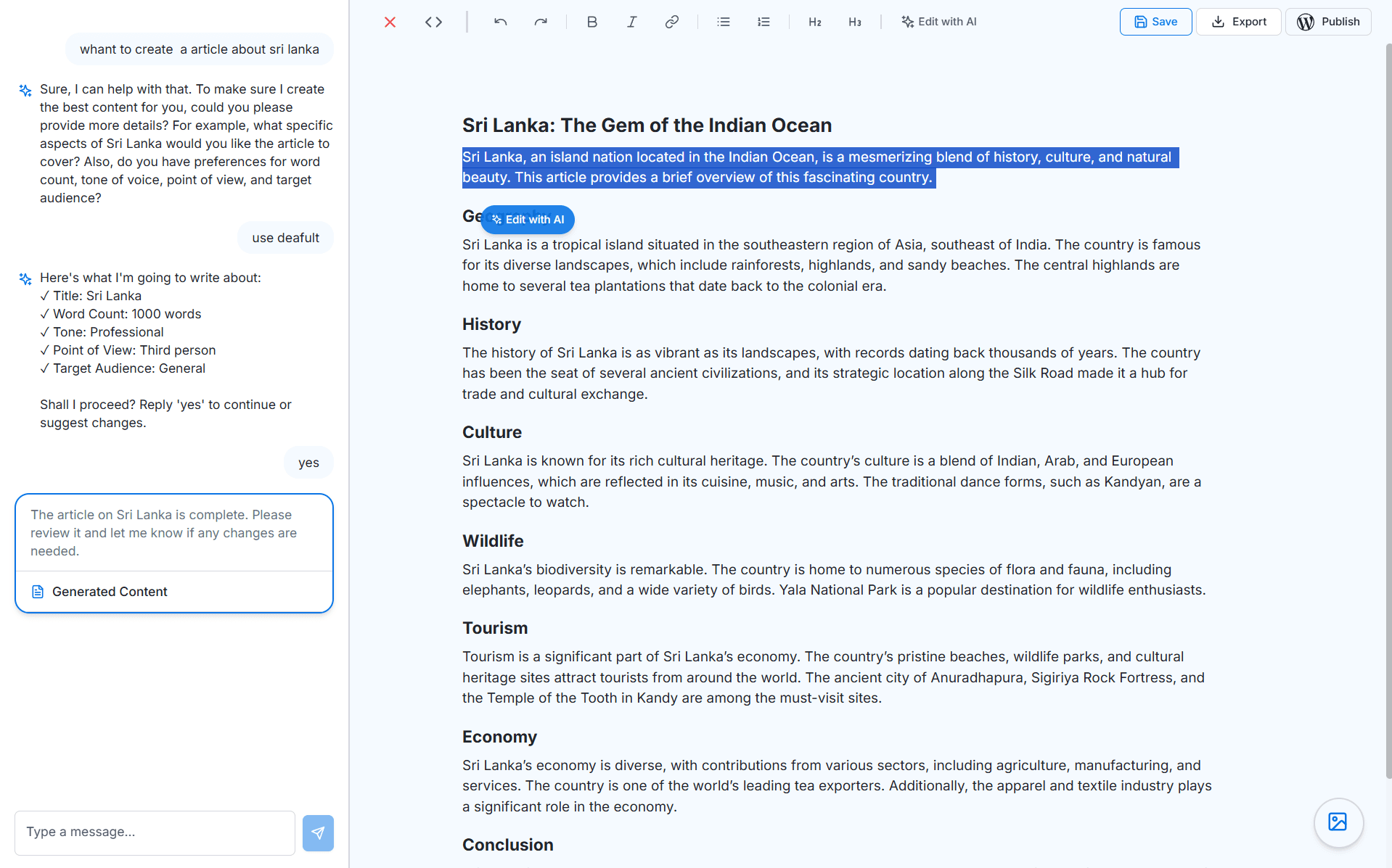 Intelligent SEO Optimization feature screenshot